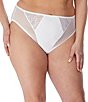 Color:White - Image 1 - Charley High Leg Brief Panty