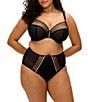 Elomi Matilda Embroidered Sheer Plunging Convertible U-Back to Racerback Contour Wire Full-Busted Bra - Image 3