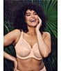Color:Cameo Rose - Image 5 - Morgan Lace-Trimmed Full-Busted Contour U-Back Underwire Bra