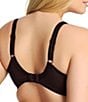 Color:Ebony - Image 2 - Morgan Lace-Trimmed Full-Busted Contour U-Back Underwire Bra