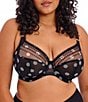 Color:Black Dot - Image 1 - Plus Size Matilda Dotted Convertible U-Back to Racerback Full-Busted Bra