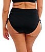 Elomi Plus Size Plain Sailing Adjustable Side High Waist Swim Bottom, Color:Black - Image 2
