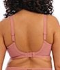 Color:Rose Gold - Image 2 - Priya Full-Busted Underwire Unlined Embroidery Plunge Bra