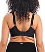 Elomi Priya Full-Busted Underwire Unlined Embroidery Plunge Bra, Color:Black - Image 2
