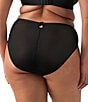 Elomi Teagan High-Cut Brief, Color:Black/Almond - Image 2