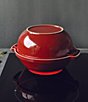 Emile Henry Bread Pot, Color:Burgundy - Image 2
