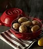Emile Henry Bread Pot, Color:Burgundy - Image 3