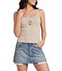 Emory Park Beaded Shell Ribbed Knit Tank Top - Image 1