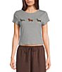Emory Park Dog Graphic Printed Short Sleeve Baby Tee - Image 1