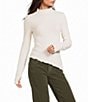 Emory Park Mock Neck Long Sleeve Asymmetrical Top - Image 5