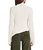 Emory Park Mock Neck Long Sleeve Asymmetrical Top - Image 6