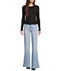Emory Park Pointelle Knit Long Sleeve Fitted Button Front Cardigan - Image 3