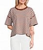 Emory Park Striped Crew Neck Short Sleeve Oversized Tee - Image 5