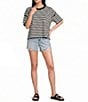 Emory Park Striped Crew Neck Short Sleeve Oversized Tee - Image 3