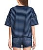 Emory Park Striped Crew Neck Short Sleeve Oversized Tee - Image 2