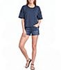 Emory Park Striped Crew Neck Short Sleeve Oversized Tee - Image 3