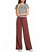 Emory Park Striped Low Rise Wide Leg Drawstring Pants - Image 3