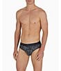 Emporio Armani Classic All Over Print Brief 2-Pack, Color:Pixel/Magmet - Image 2