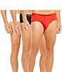 Color:Red/Black/White - Image 1 - Pure Cotton Briefs Assorted 3-Pack