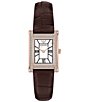 Emporio Armani Women's Quartz Two-Hand Black Leather Strap Watch - Image 1
