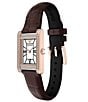 Emporio Armani Women's Quartz Two-Hand Black Leather Strap Watch - Image 2