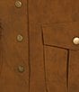 En Saison Eloise Coordinating Faux Suede Button Front Mini Skirt, Color:Brown - Image 4