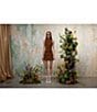 En Saison Eloise Faux Suede Mock Neck Sleeveless Coordinating Top, Color:Brown - Image 5