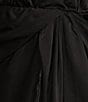 En Saison Holland Satin V-Neck Long Sleeve Faux Wrap Lace Maxi Dress, Color:Black - Image 3