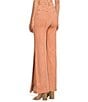 Color:Washed Coral - Image 3 - Isobel Denim Pintucked Coordinating Flare Jeans