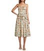 En Saison Nayeli Fruit Print Linen Blend Coordinating Midi Skirt, Color:Linen Red Multi - Image 3