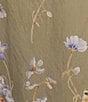 En Saison Yvette Floral Border Printed Drawstring Waist Coordinating Woven Maxi Skirt - Image 4