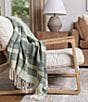 ettitude Luxe Bamboo Stripe Throw Blanket, Color:Fern - Image 1