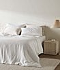 Color:Cloud - Image 3 - Ettitude Sateen+ CleanBamboo® Anitmicrobial Charcoal Duvet Cover