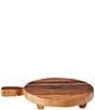 Color:Brown - Image 1 - Classic Round Footed Serving Board