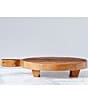 Color:Brown - Image 2 - Classic Round Footed Serving Board