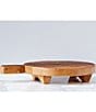 Color:Brown - Image 3 - Classic Round Footed Serving Board