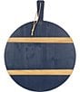 Color:Navy/Brown - Image 1 - Navy Round Mod Charcuterie Board, Medium