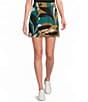 Eva Varro Active Sport Knit Abstract Print Pull-On Skort - Image 1