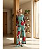 Eva Varro Amanda Combo Print Layered Side Slit Palazzo Coordinating Pants - Image 5