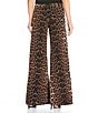 Eva Varro Animal Print Elastic Waist Wide Leg Pants, Color:Brooke Pebbles - Image 2