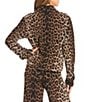 Eva Varro Brooke Pebbles Animal Print Notch Collar Long Sleeve Pilot Jacket - Image 3