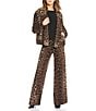 Eva Varro Brooke Pebbles Animal Print Notch Collar Long Sleeve Pilot Jacket - Image 4