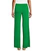 Eva Varro Elastic Waist Wide Leg Pants, Color:Emerald Green - Image 2