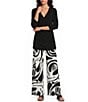 Eva Varro Fold Over V-Neck 3/4 Sleeve Tunic - Image 3