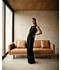 Eva Varro High Rise Elastic Waist Bell Bottom Pants - Image 6