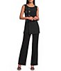 Eva Varro Knit Boat Neck Cap Sleeve Side Grommet Tunic - Image 3