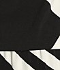Color:Winston - Image 3 - Knit Jersey Geometric Print Square Neck 3/4 Cold Shoulder Sleeve Jumpsuit