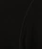 Color:Black - Image 5 - Knit Jersey Mock Neck Long Sleeve Side Slit Midi Sheath Dress