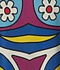 Color:Annie - Image 6 - Knit Jersey Mod Floral Print Boat Neck 3/4 Sleeve Side Slit Tunic