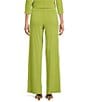 Color:60's Green - Image 2 - Knit Jersey Straight Wide-Leg Pull-On Pants